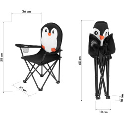 Scaun pliabil Nils Fun NC3305 Penguin (Black) Thumb