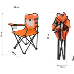 Scaun pliabil Nils Fun NC3305 Tiger (Orange) Thumb