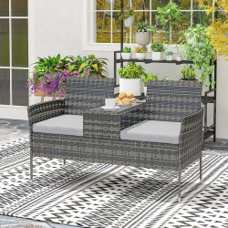 Scaun dublu de gradina Outsunny 867-181V71CG (Grey)