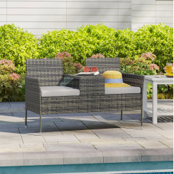 Scaun dublu de gradina Outsunny 867-181V71CG (Grey) Thumb