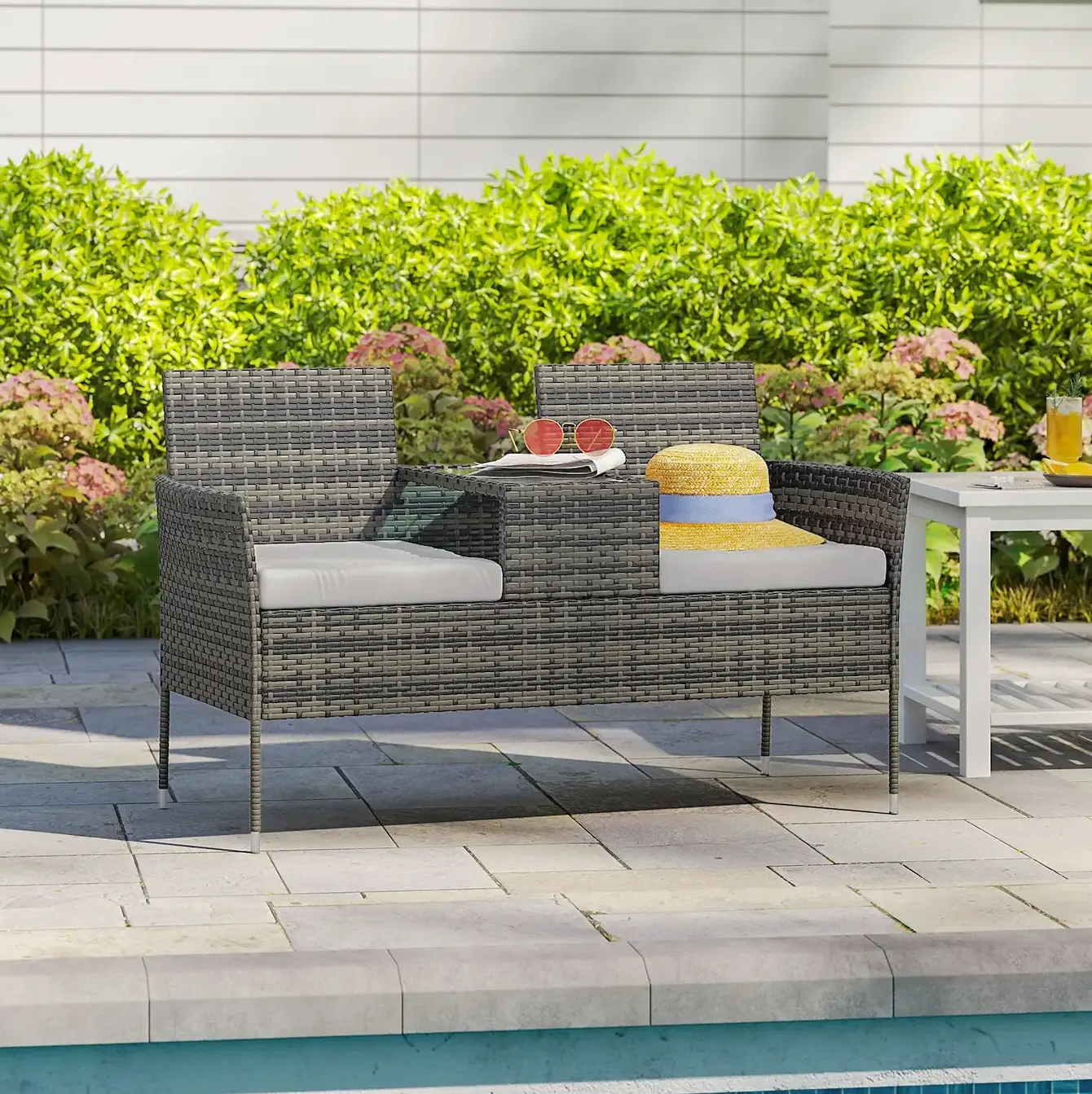 Scaun dublu de gradina Outsunny 867-181V71CG (Grey) - 5