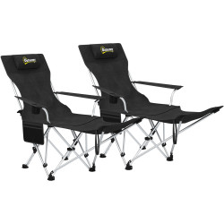 Set scaunde de camping Outsunny A20-513V00BK (Black) Thumb