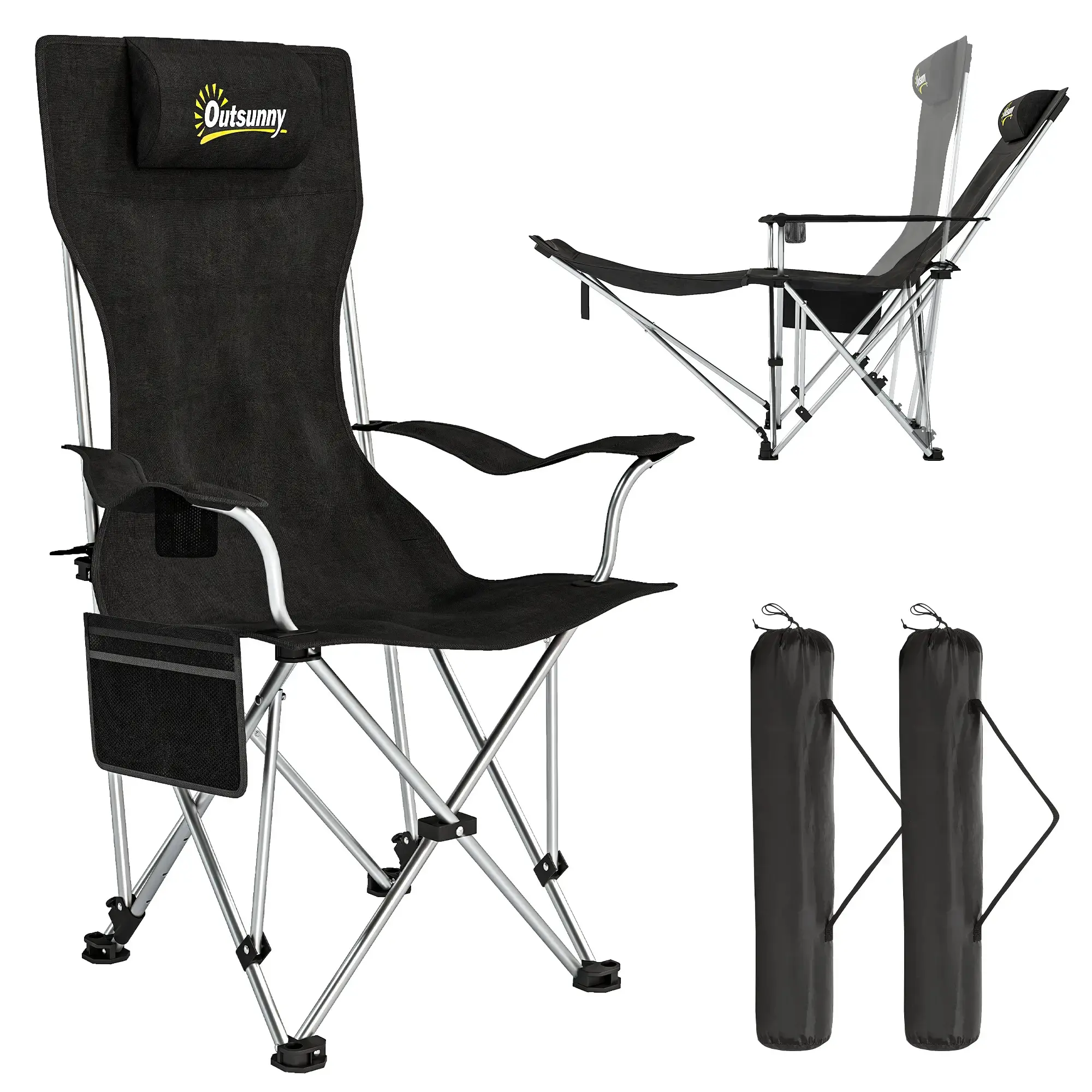 Set scaunde de camping Outsunny A20-513V00BK (Black) - 4