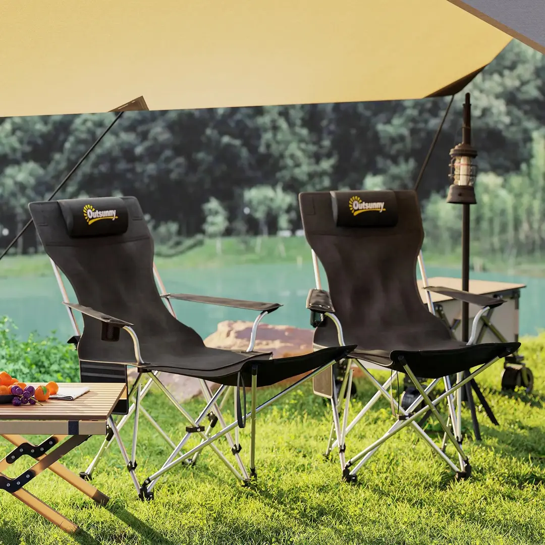 Set scaunde de camping Outsunny A20-513V00BK (Black)