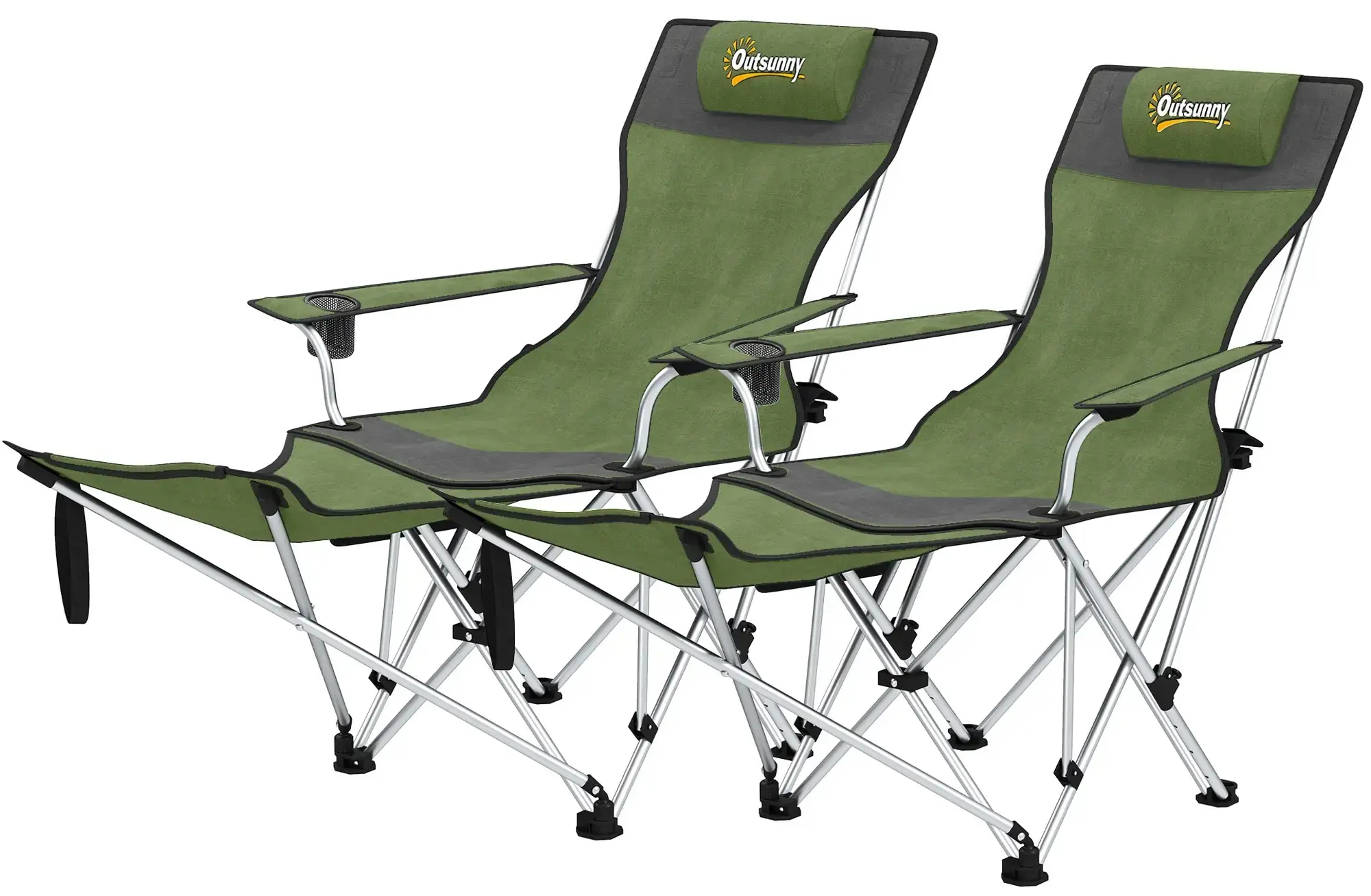 Set scaune de camping Outsunny A20-513V00DG (Dark Green) - 3