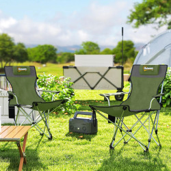 Set scaune de camping Outsunny A20-513V00DG (Dark Green)