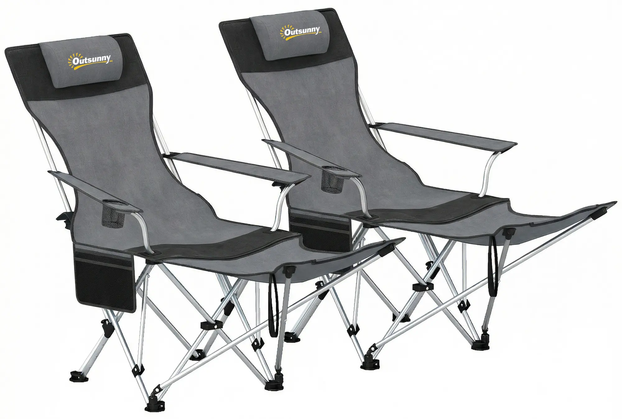 Set scaune de camping Outsunny A20-513V00GY (Grey) - 2