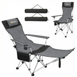 Set scaune de camping Outsunny A20-513V00GY (Grey) Thumb