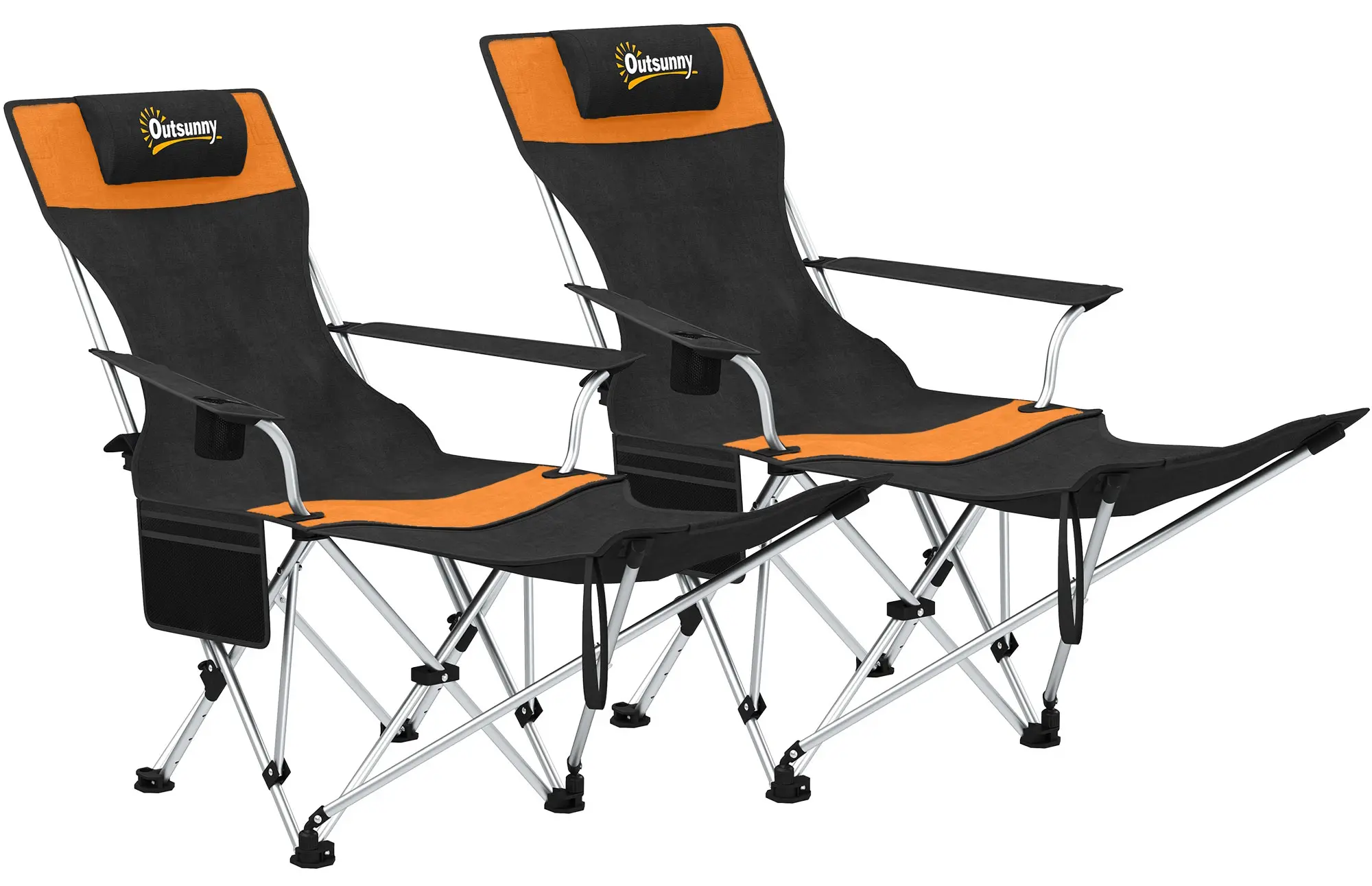 Set scaune de camping Outsunny A20-513V00OG (Black/Orange) - 2