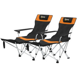 Set scaune de camping Outsunny A20-513V00OG (Black/Orange) Thumb