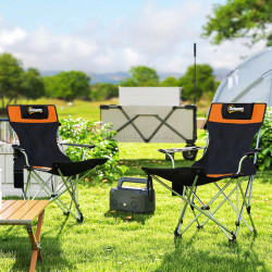 Set scaune de camping Outsunny A20-513V00OG (Black/Orange)