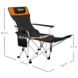 Set scaune de camping Outsunny A20-513V00OG (Black/Orange) Thumb