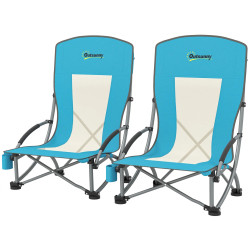 Set scaune de plaja Outsunny A20-512V02BU (Blue) Thumb