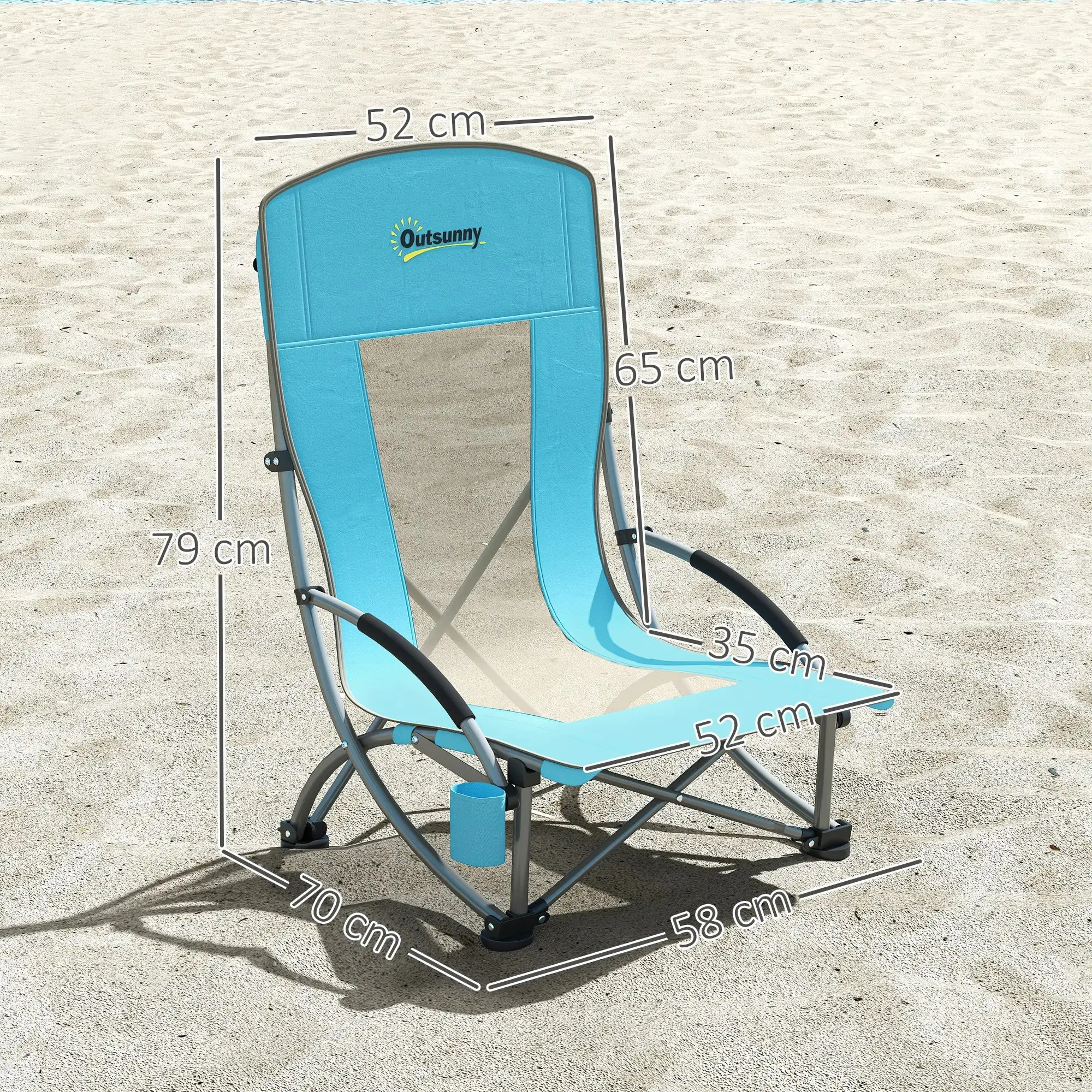 Set scaune de plaja Outsunny A20-512V02BU (Blue) - 4