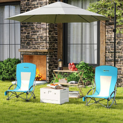 Set scaune de plaja Outsunny A20-512V02BU (Blue) Thumb