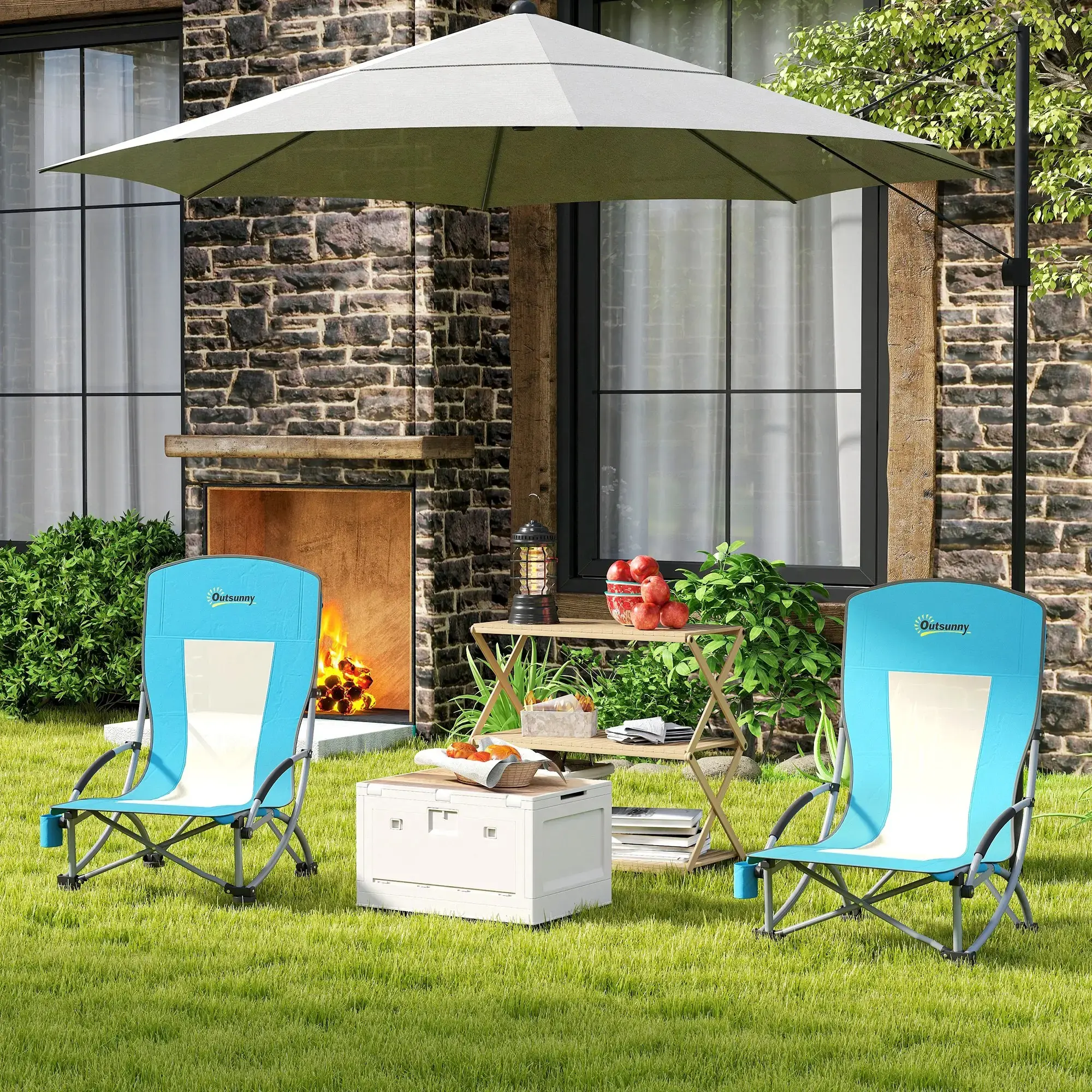 Set scaune de plaja Outsunny A20-512V02BU (Blue) - 6