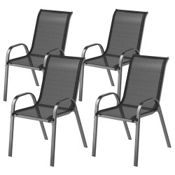 Комплект садовых стульев Outsunny 84G-668V01BK (Black) Thumb