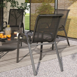 Комплект садовых стульев Outsunny 84G-668V01BK (Black) Thumb