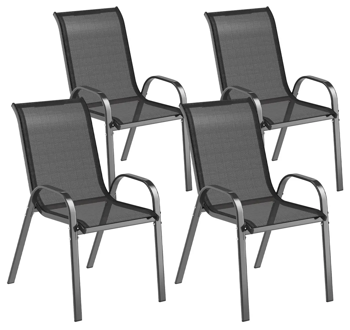 Комплект садовых стульев Outsunny 84G-668V01BK (Black)