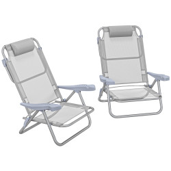 Комплект стульев Outsunny A20-380V00LG (Light Grey) Thumb