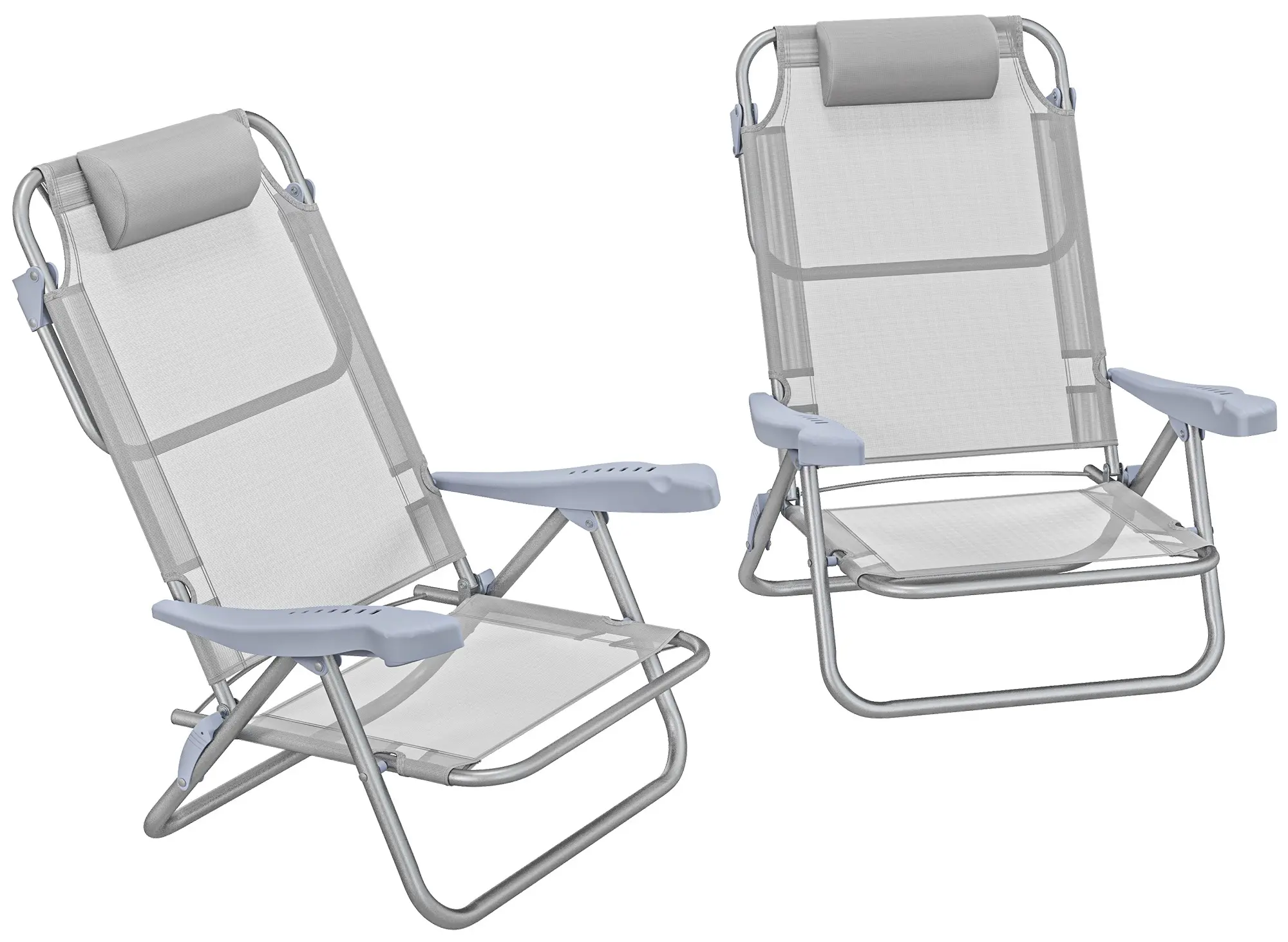 Комплект стульев Outsunny A20-380V00LG (Light Grey) - 2