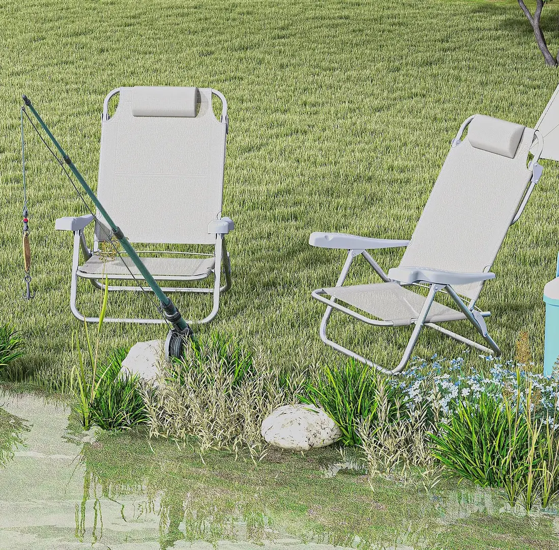 Комплект стульев Outsunny A20-380V00LG (Light Grey)