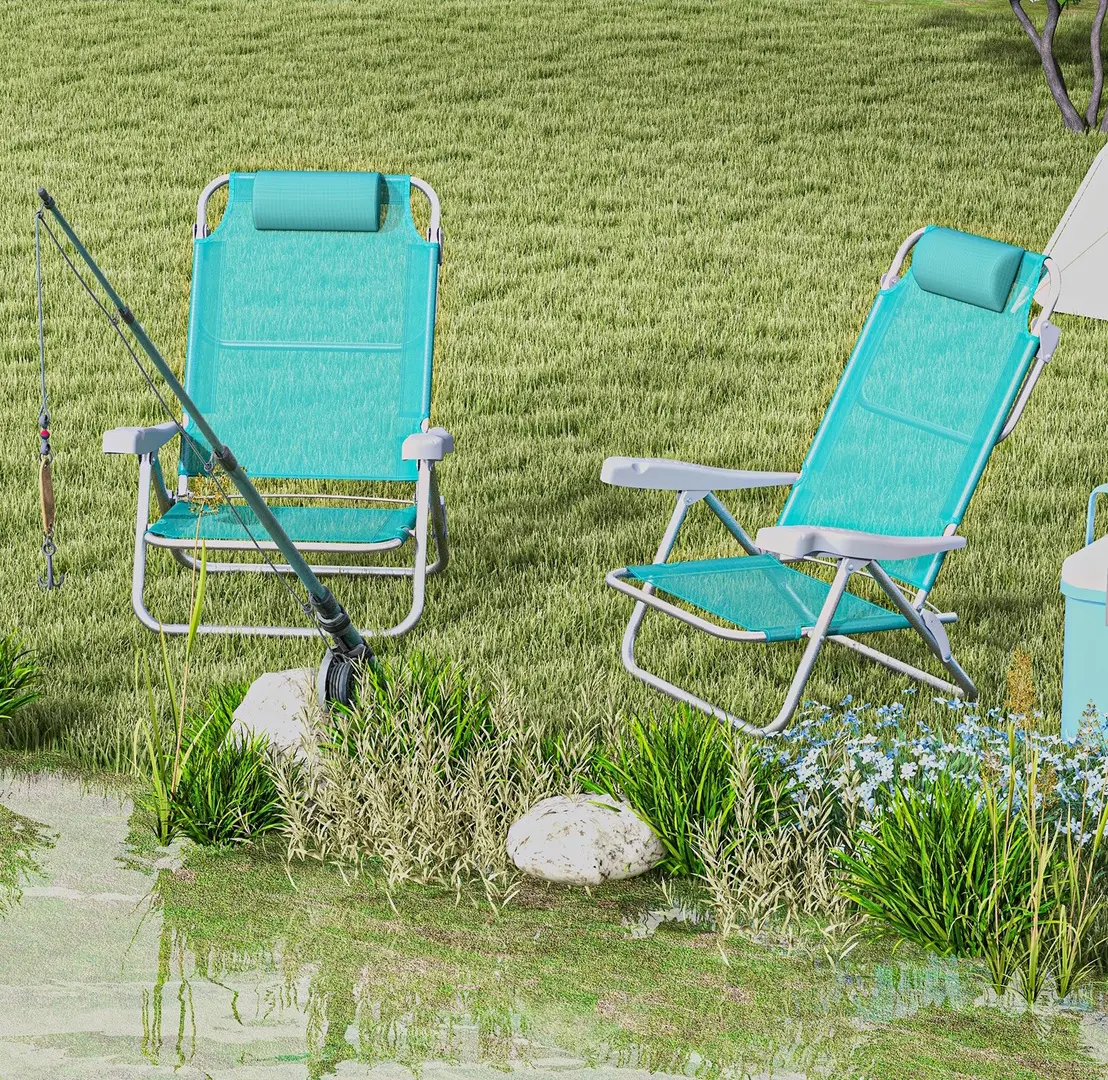 Комплект стульев Outsunny A20-380V00NU (Turquoise)