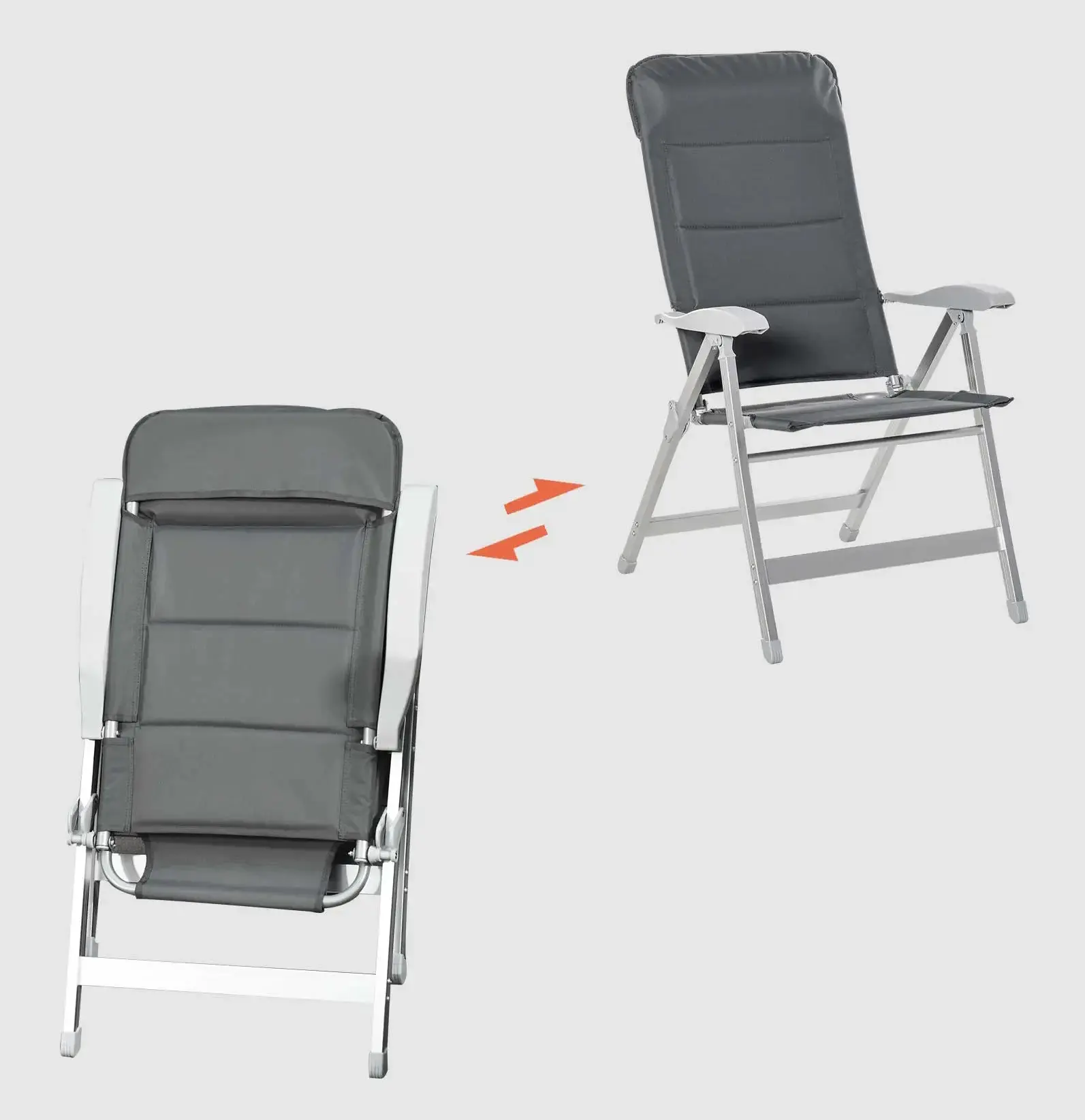 Scaun pliabil de gradina Outsunny 84B-566CG (Grey) - 8