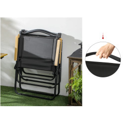 Складной садовый стул Outsunny A20-317V00BK (Black) Thumb