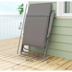 Стул кемпинговый Outsunny A20-495V00LG (Light Grey) Thumb