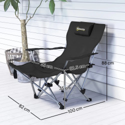 Стул кемпинговый Outsunny A20-522V00BK (Black) Thumb
