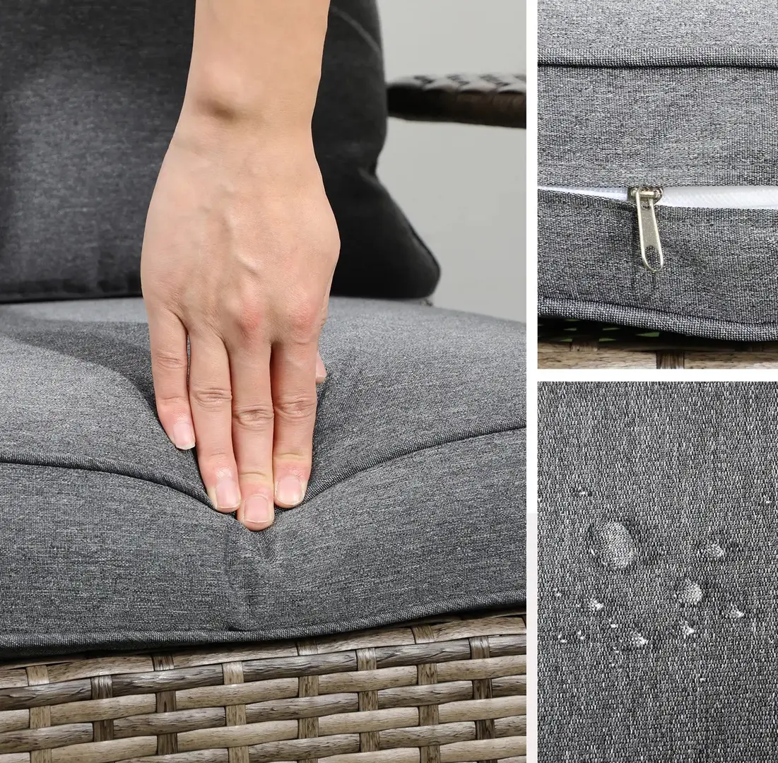 Scaun Outsunny 867-068V00GG (Brown/Grey)