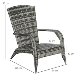 Scaun Outsunny 867-068V00GY (Grey) Thumb