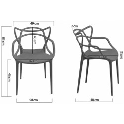 Scaun Prestige Chairs HRC 599 (Black) Thumb