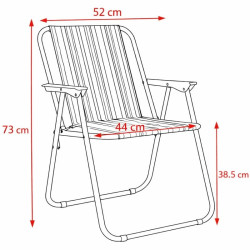 Складной стул Procart DGCC002B (Blue) Thumb