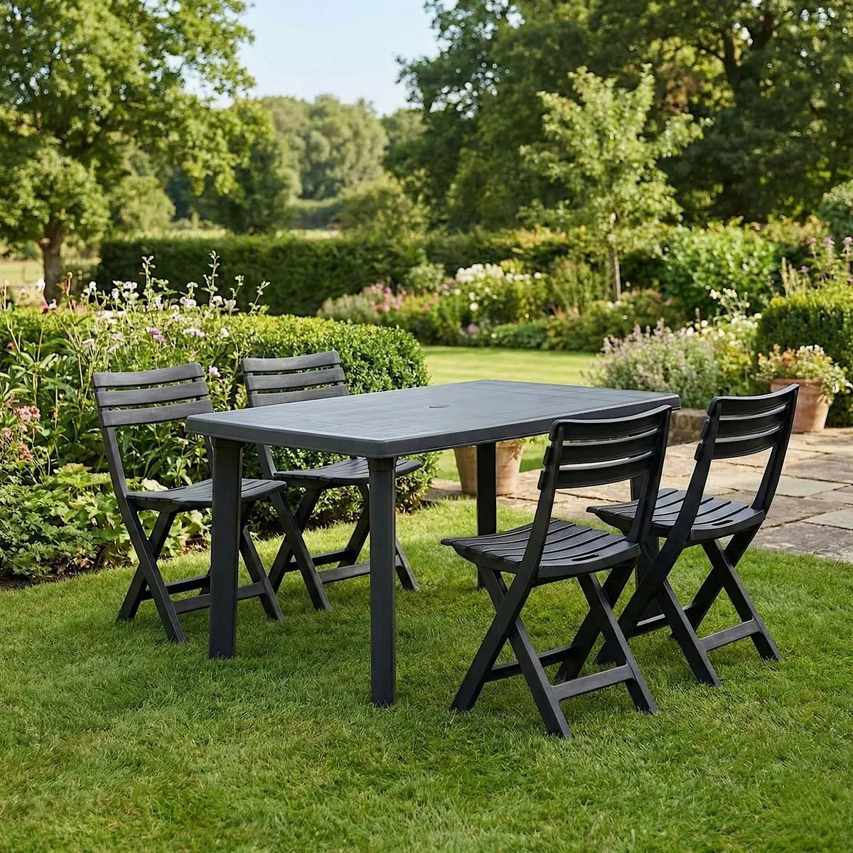 Set scaune de gradina ProGarden 1022003 (Anthracite) - 9