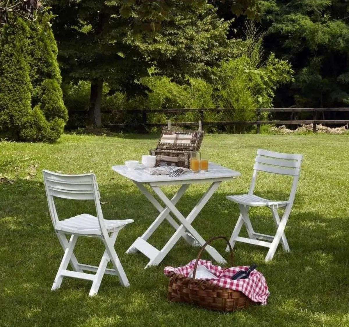 Set scaune de gradina Progarden 1022058 (White) - 6