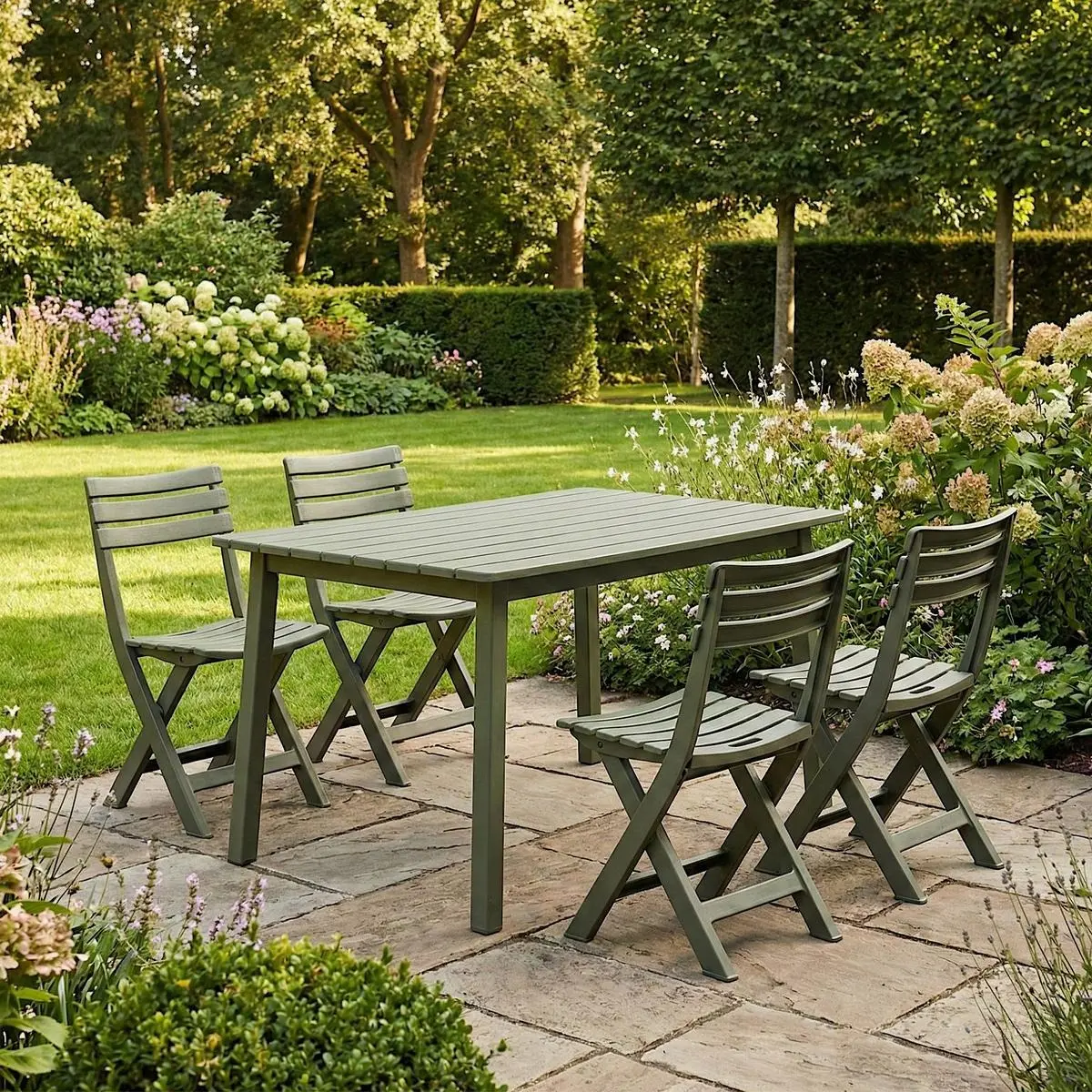 Set scaune de gradina ProGarden 1022515 (Green) - 7