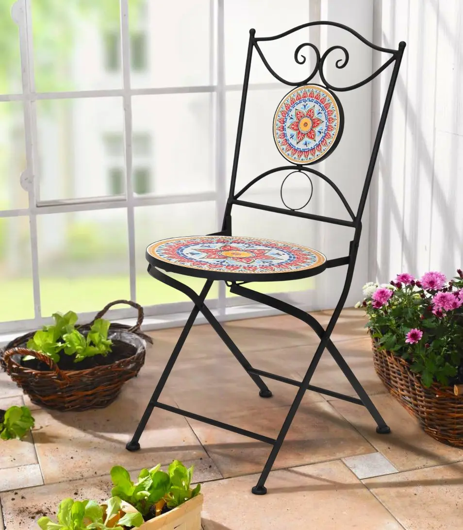 Садовый стул Progarden Bistro Mozaic 50631 (Black)