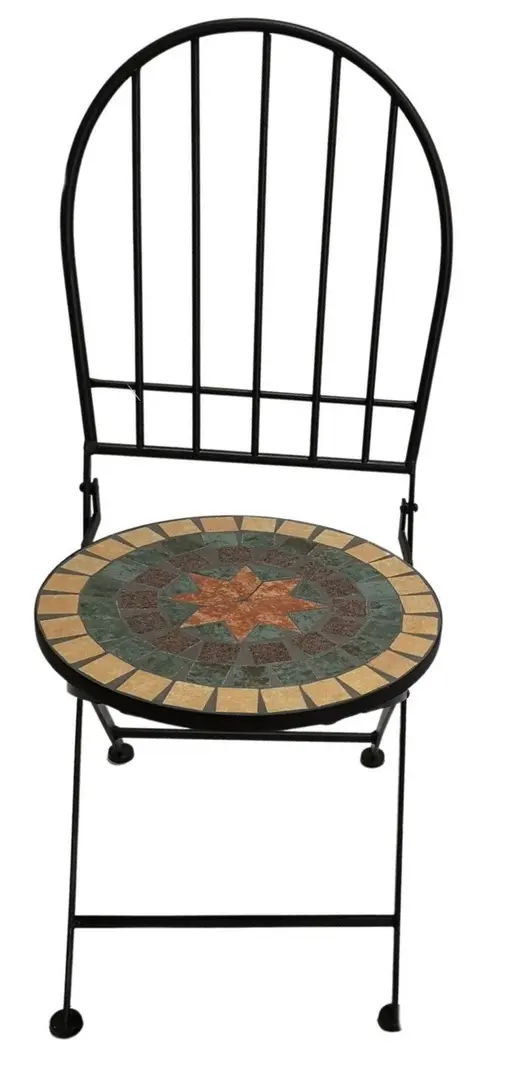 Scaun de gradina Progarden Bistro Mozaic 50632 (Black) - 2