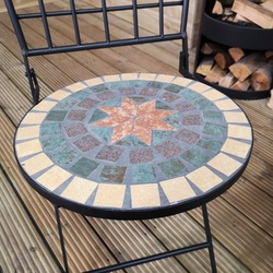 Scaun de gradina Progarden Bistro Mozaic 50632 (Black) Thumb