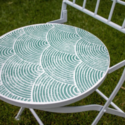 Стул Progarden Bistro Mozaic (White/Green) Thumb
