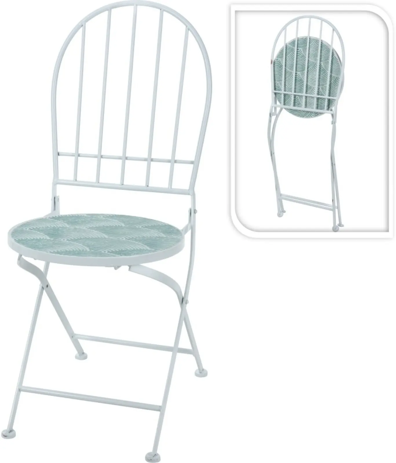 Стул Progarden Bistro Mozaic (White/Green) - 6