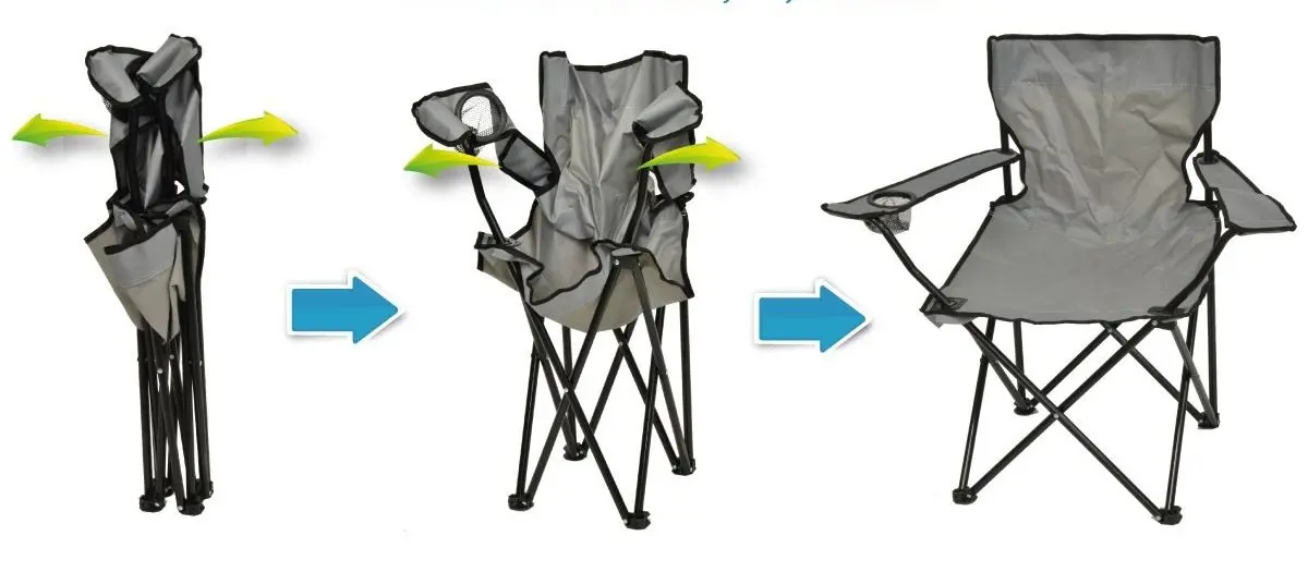 Scaun pliabil Royokamp 1020280 (Gray)