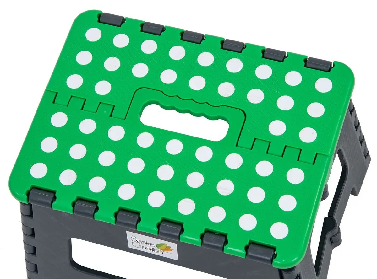 Taburet pliabil Saska Garden 1039855 (Gray/Green)