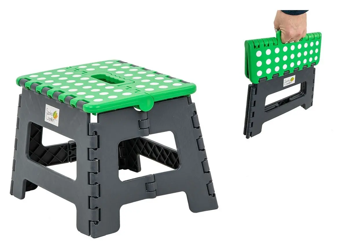 Taburet pliabil Saska Garden 1039855 (Gray/Green)