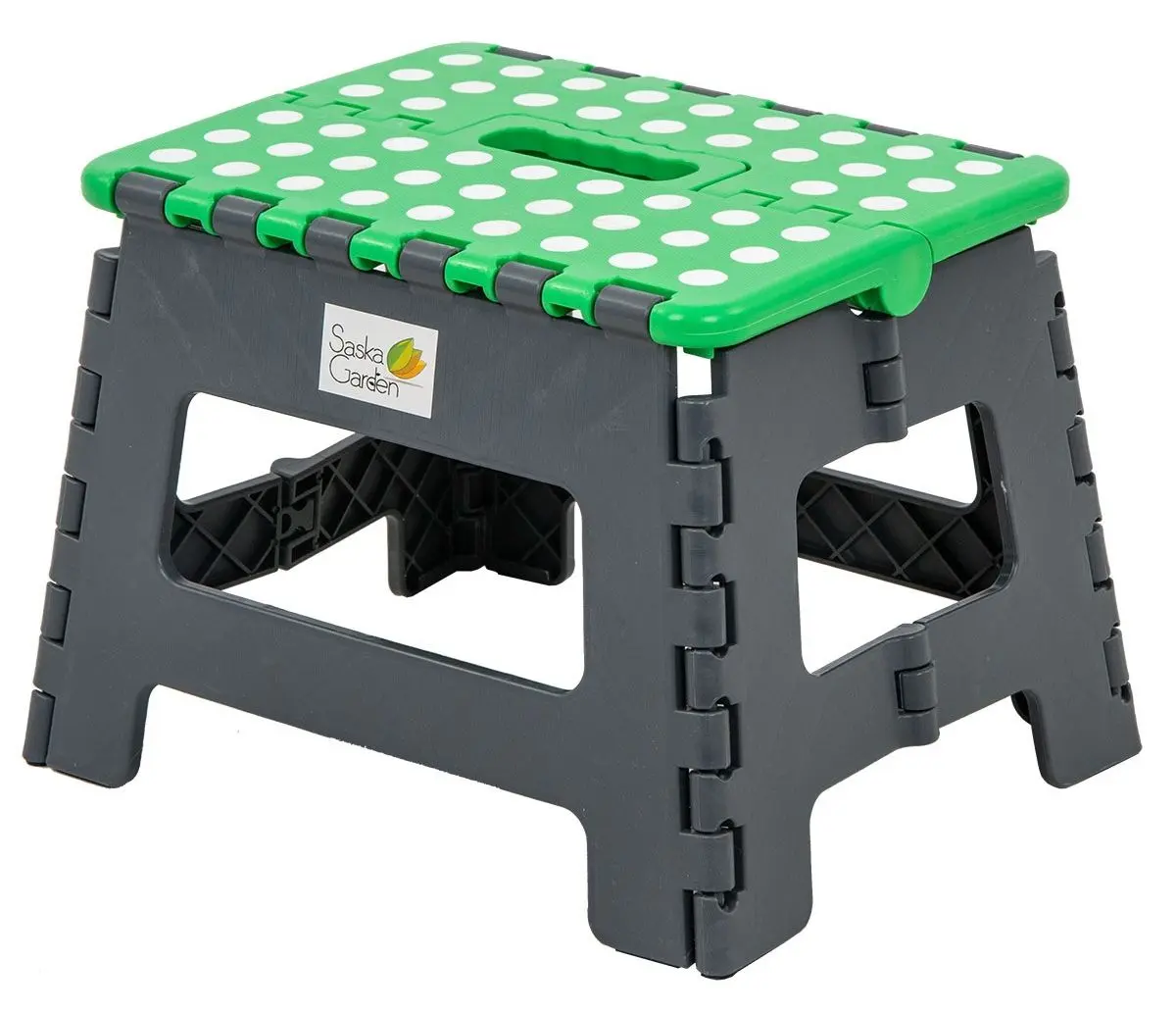 Taburet pliabil Saska Garden 1039855 (Gray/Green)