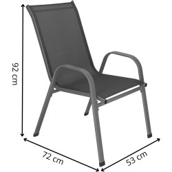 Set scaune de gradina Springos GF0118 (Dark Gray) Thumb