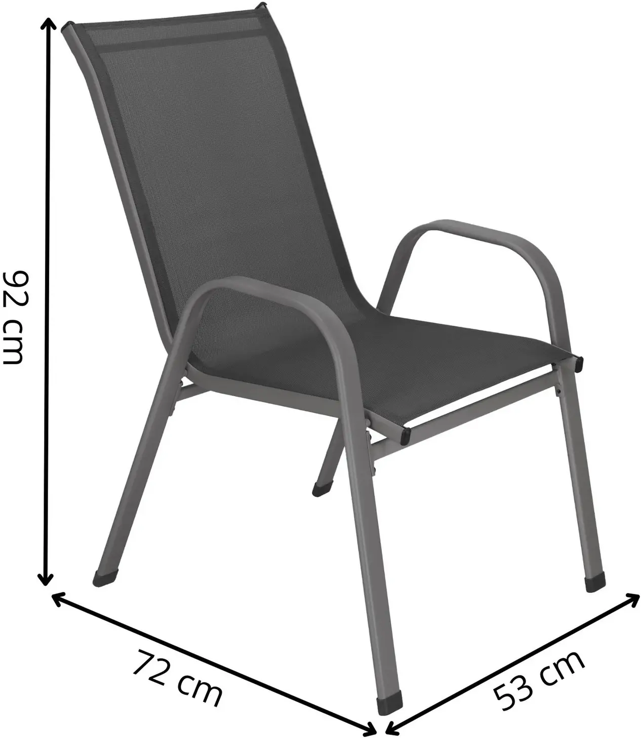 Set scaune de gradina Springos GF0118 (Dark Gray) - 11