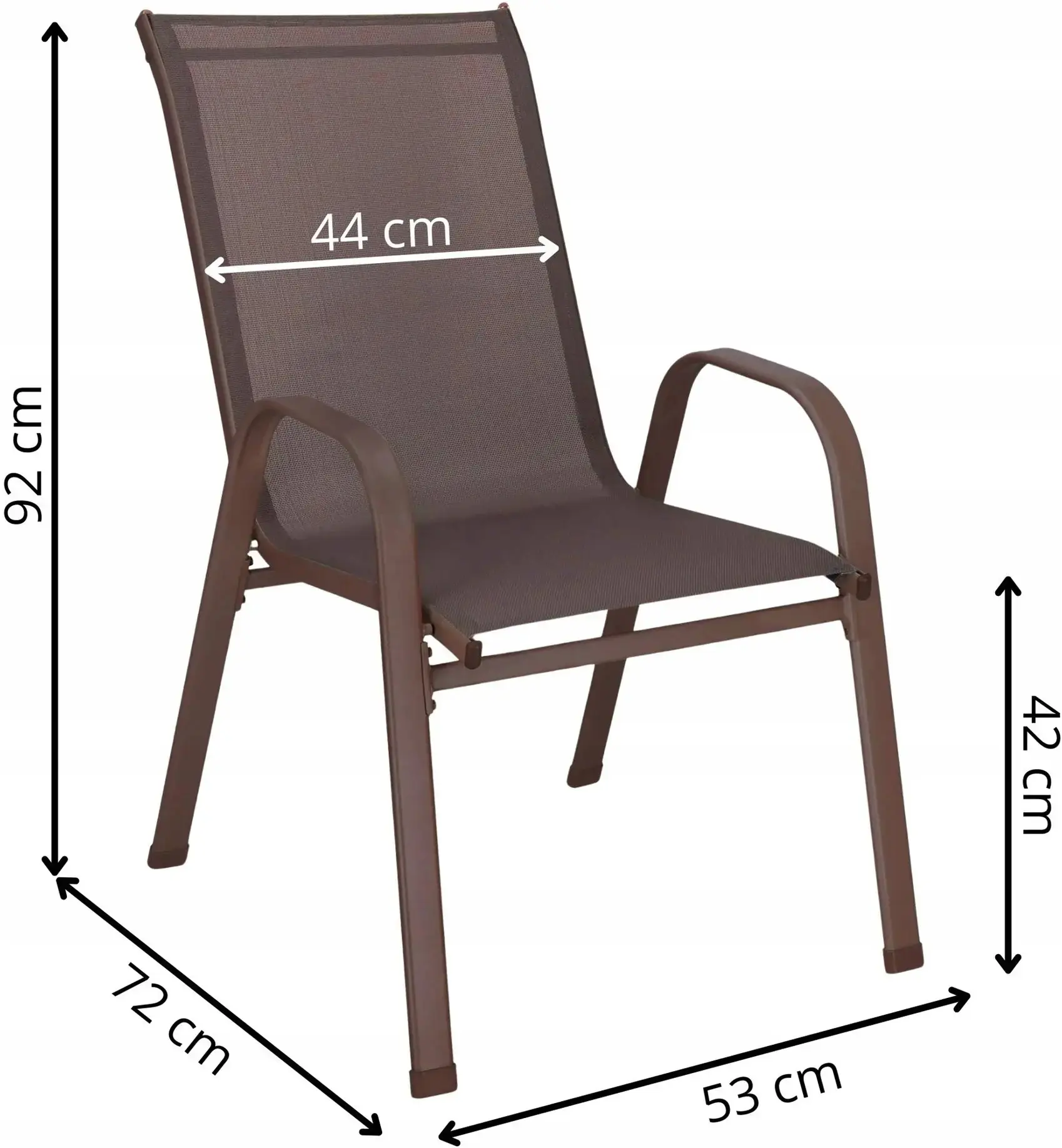 Комплект садовых стульев Springos Monza GF0073 (Brown) - 10
